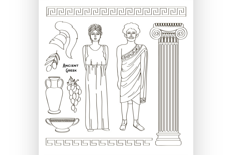 Ancient Greek Traditional Costumes By Netkoff 