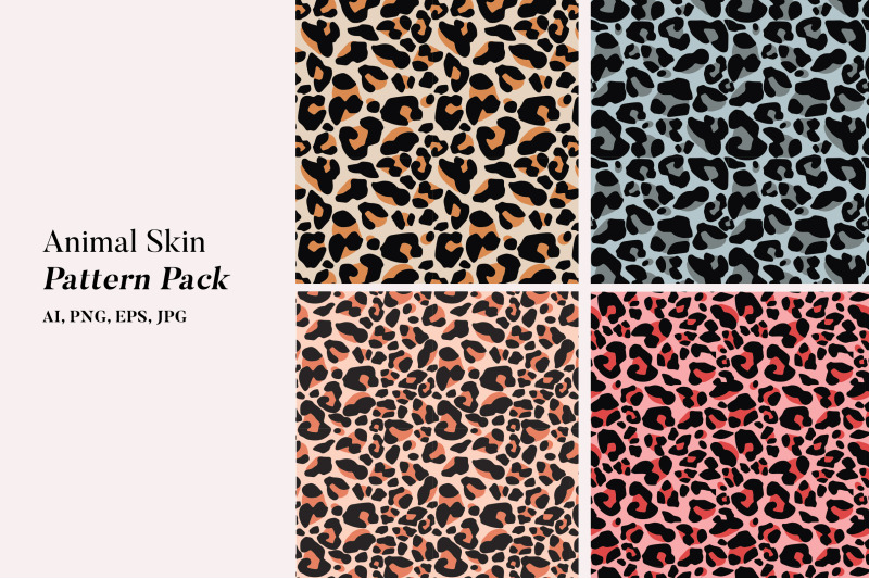 Animal Skin Pattern Pack By Salfiart | TheHungryJPEG