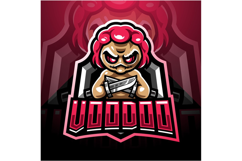 Voodoo Esport Mascot Logo By Visink Thehungryjpeg Com