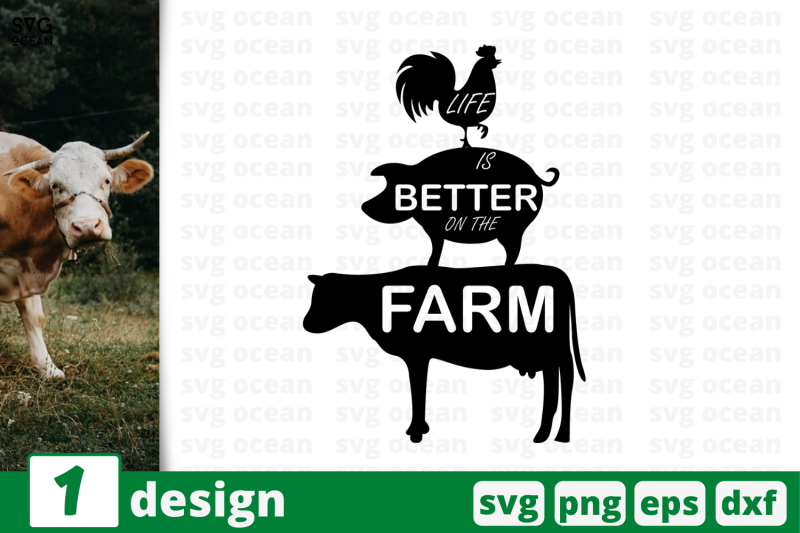 1 LIFE IS BETTER ON THE FARM svg bundle, quotes cricut svg By SvgOcean