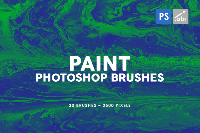 30 Paint Texture Photoshop Brushes Vol. 1 By ArtistMef | TheHungryJPEG