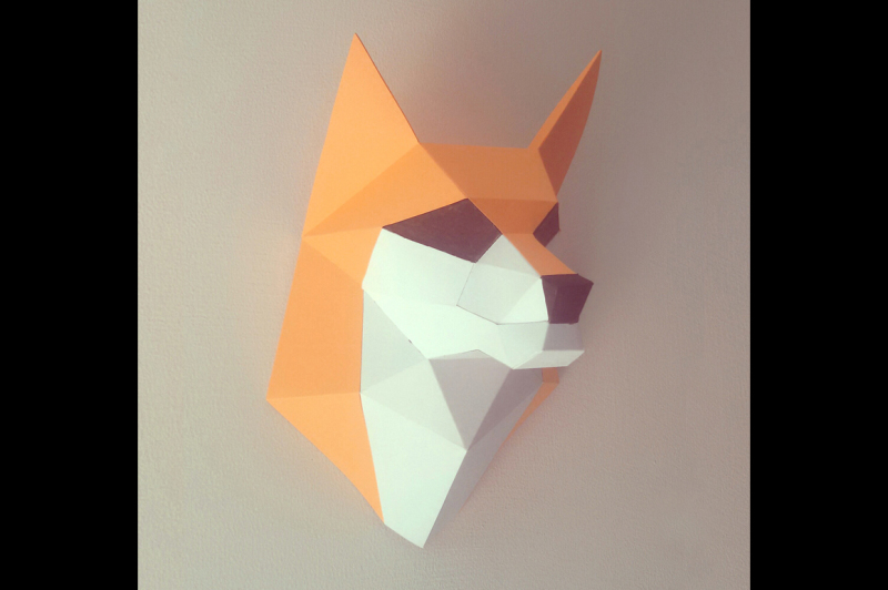 Download Free Diy Fox Head Trophy Wall Mount (Printable) Crafter File