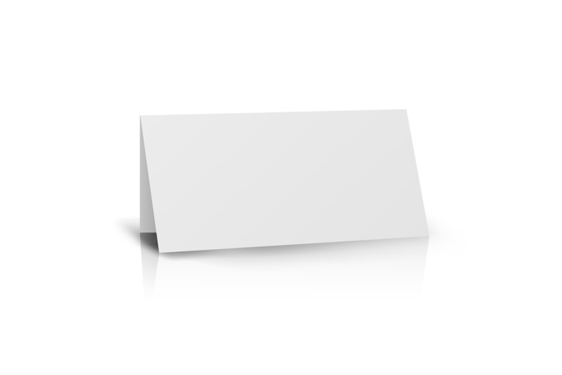 White Folder Paper Greeting Card Vector Template By Pikepicture ...