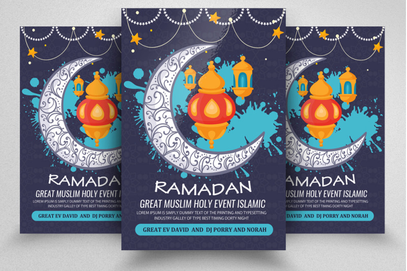 Ramadan Flyer Template By Designhub | TheHungryJPEG