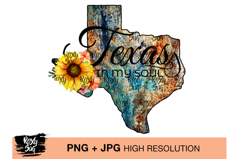 Texas In My Soul clip art, Texas Clipart, Texas PNG files By Lovely ...