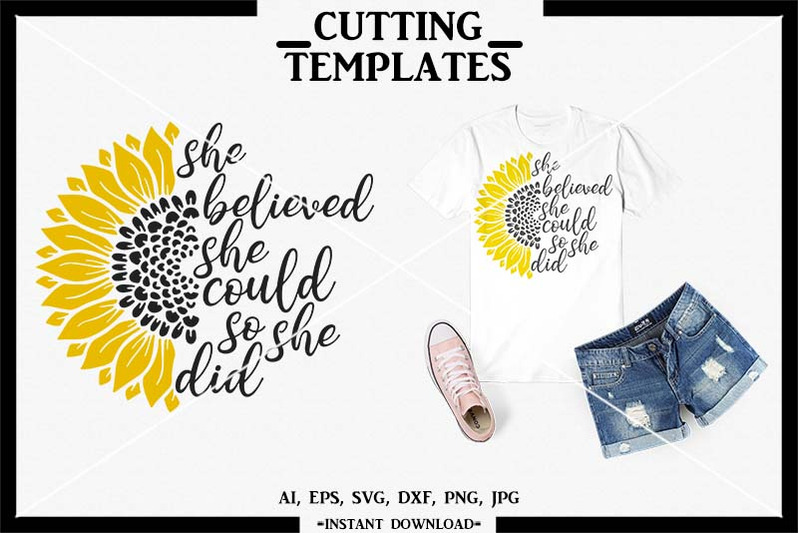 Download Sunflower, Sunflower SVG, Silhouette Cameo, Cricut, Cameo, SVG, DXF By Design Time ...