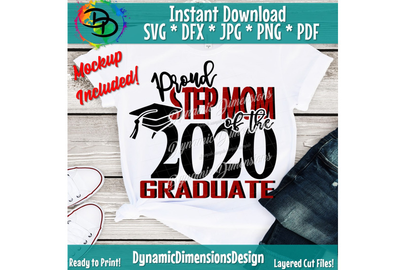 Download Proud Step Mom of the Grad svg, Proud Step Mom svg, Graduate svg, Grad By Dynamic Dimensions ...