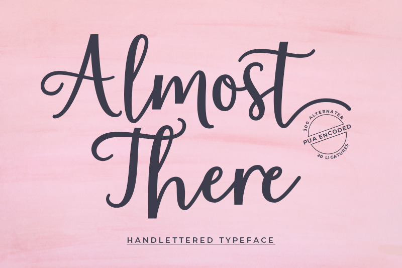 Almost There Script Typeface By Zane Studio Thehungryjpeg Com
