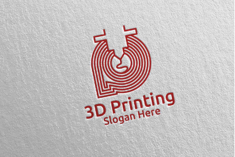 Fast 3D Printing Company Logo Design 57 By denayunethj | TheHungryJPEG