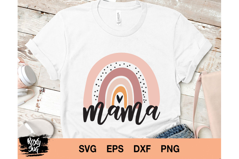 MAMA svg - Mama svg - rainbow svg, Mama clipart By Lovely Graphics