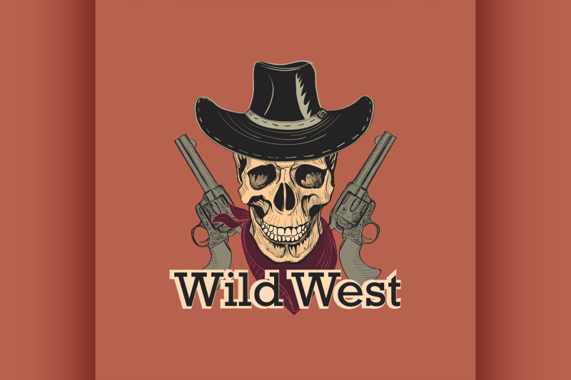 Wild west emblem By Netkoff | TheHungryJPEG