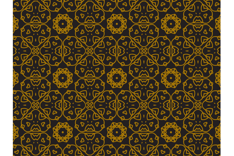 Pattern Gold Background Seamless By Silkymilky | TheHungryJPEG