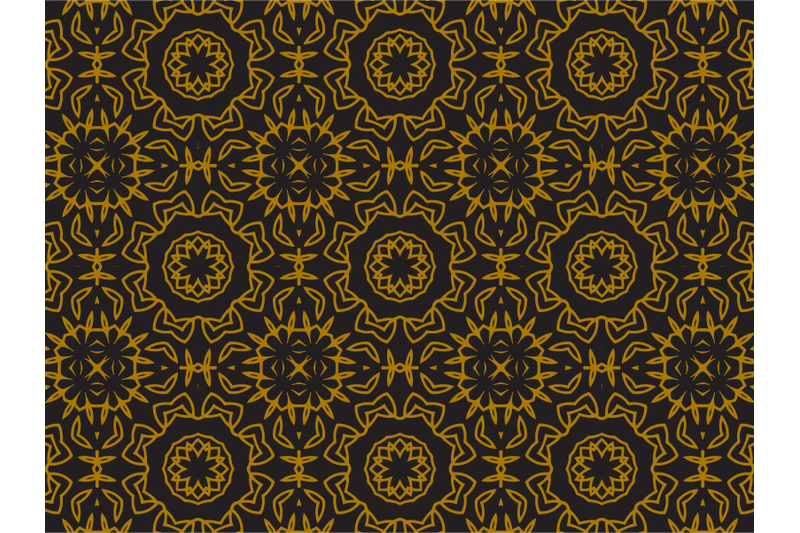 Pattern Gold Regular Circles By Silkymilky | TheHungryJPEG