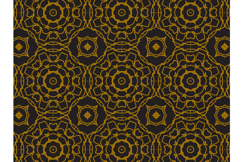 Pattern Gold Circular Square By Silkymilky | TheHungryJPEG