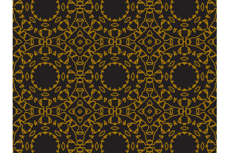 Pattern Gold Black Circle Texture By Silkymilky | TheHungryJPEG