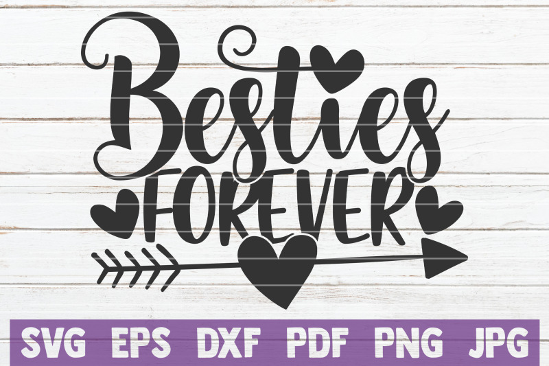 Download Besties Forever SVG Cut File By MintyMarshmallows ...