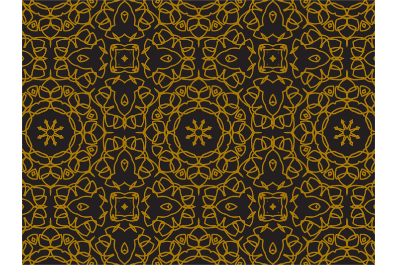 Pattern Gold Abstract Circle Lines By Silkymilky | TheHungryJPEG