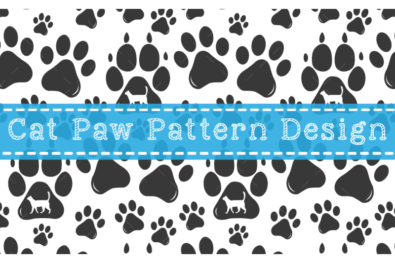 Cat Paw Pattern Design By Graphics Ninja | TheHungryJPEG