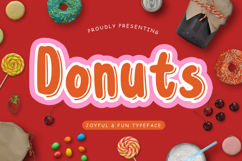 Donuts Joyful Fun Typeface By Creatype Studio Thehungryjpeg Com