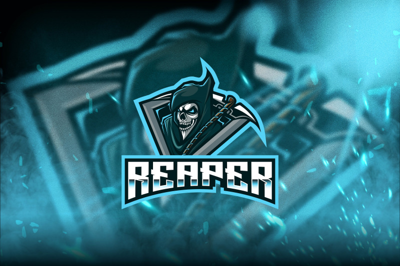 Reaper Esport Logo Template By StringLabs | TheHungryJPEG