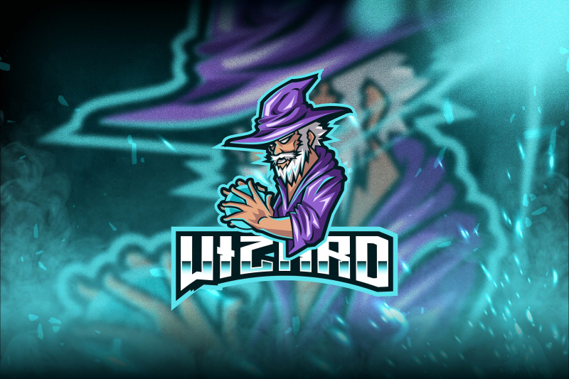 Wizard Esport Logo Template By StringLabs | TheHungryJPEG