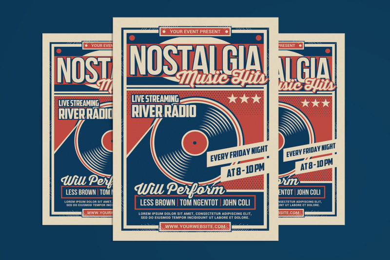 Radio Streaming Nostalgia Event By muhamadiqbalhidayat | TheHungryJPEG