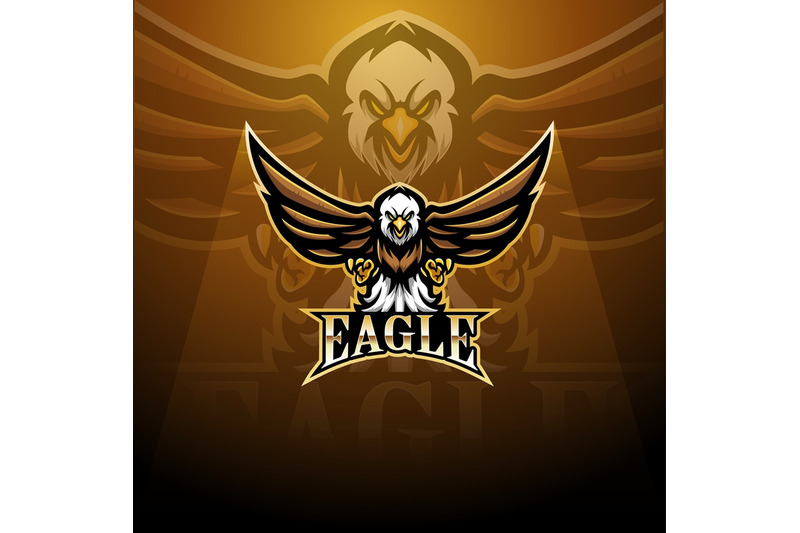 Eagle Esport Mascot Logo By Visink Thehungryjpeg Com