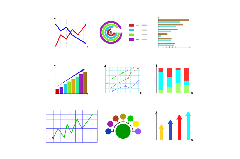 Set of template color chart and graphic By 09910190 | TheHungryJPEG