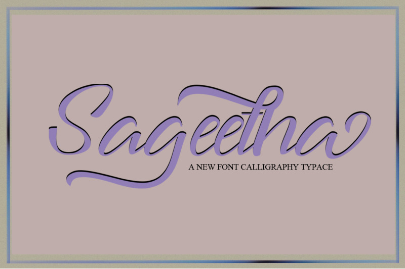Sageetha Script By josstype | TheHungryJPEG