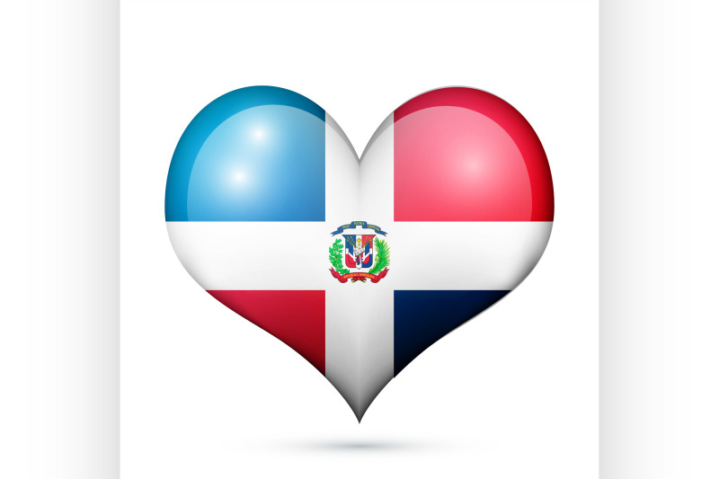 Dominican Republic Heart flag icon By Netkoff | TheHungryJPEG