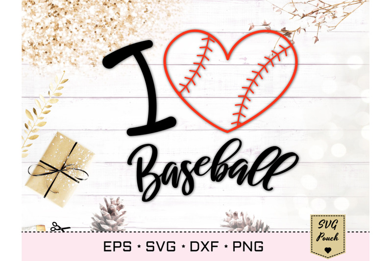 Download I Love Baseball Heart Svg By Svgpouch Thehungryjpeg Com