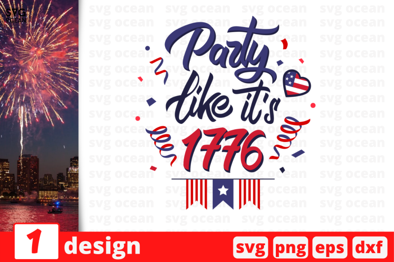 1 Party Like It's 1776 Svg Bundle, Quotes Cricut Svg By Svgocean 