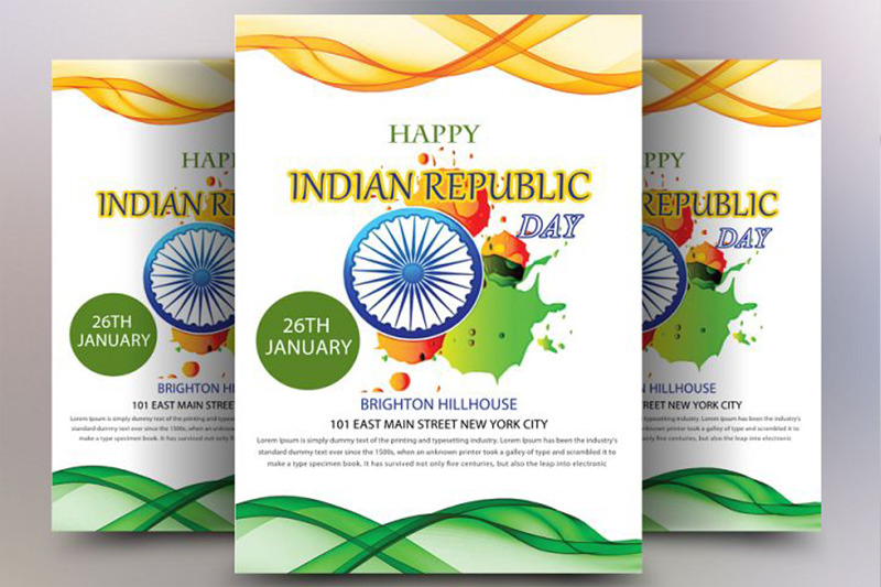 Indian Republic Day Flyer By Ayme Designs Thehungryjpeg Com