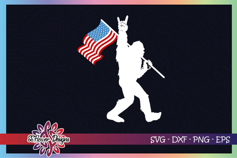 Download Bigfoot 4th of july, 4th of july svg, American flag svg ...