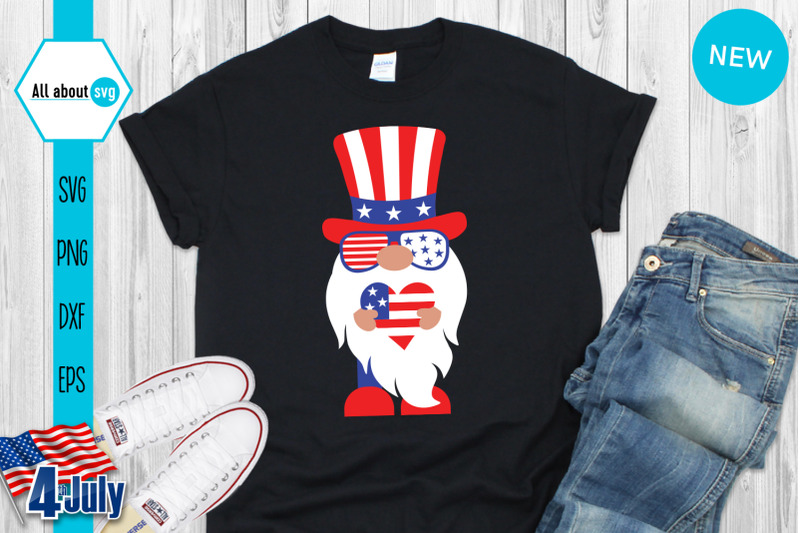 Patriotic Gnome Svg, gnomes Svg, 4th Of July Svg By All About Svg