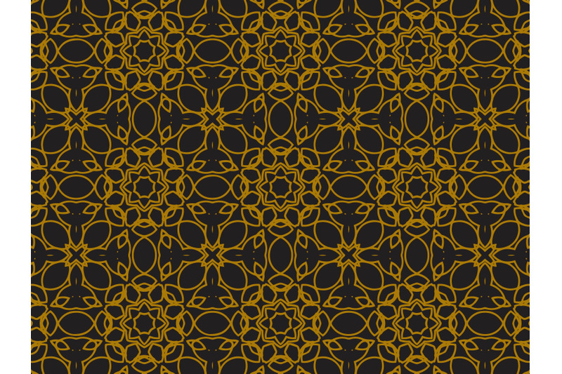 Pattern Gold Line Style By Silkymilky | TheHungryJPEG