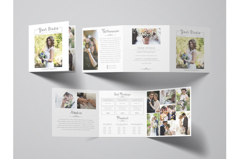 Photography Tri Fold Brochure | Photography Pricing Guide By ...