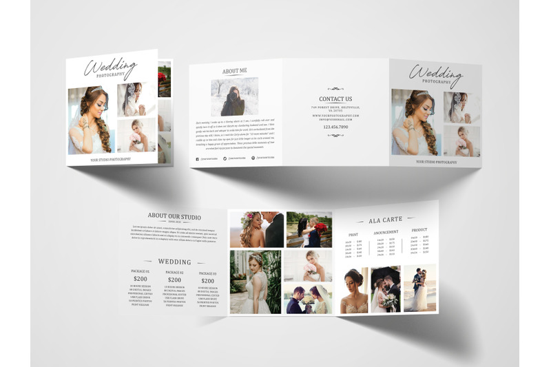 Photography Tri Fold Brochure | Photography Pricing Guide By ...