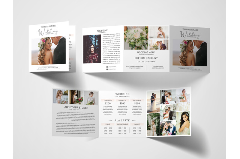 Photography Tri Fold Brochure | Photography Pricing Guide By ...