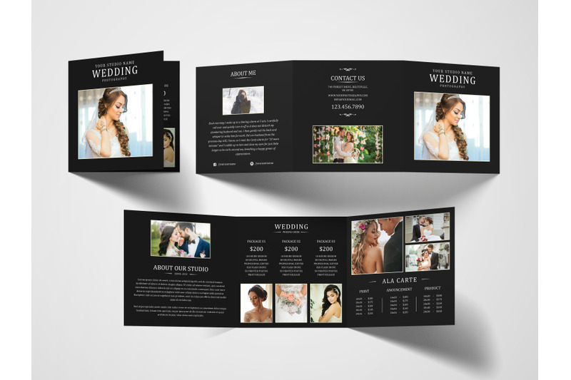 Photography Tri Fold Brochure | Photography Pricing Guide By ...