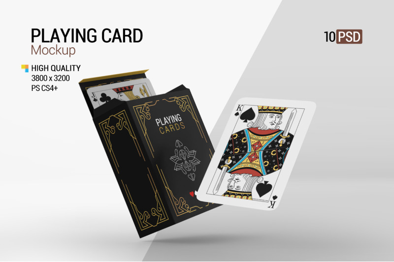 Playing Card Mockup By Pixelica21 | TheHungryJPEG.com