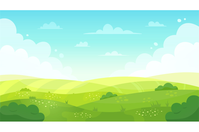animated grass with sky blue