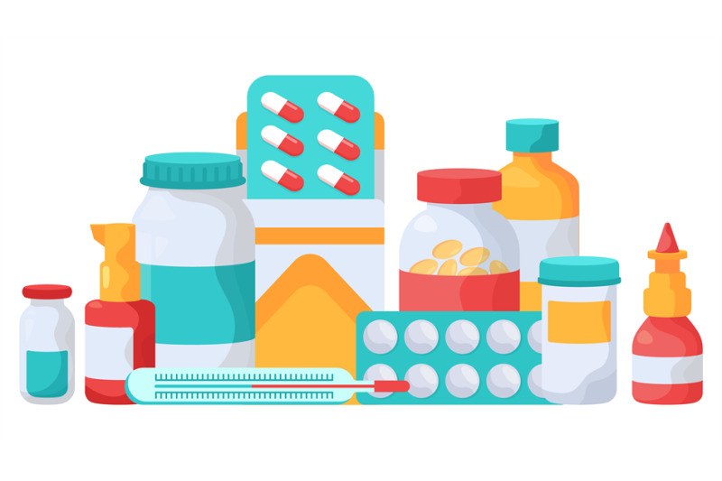 Medication Supplements Medicine Pills Vitamins Blister Packs Medici By Winwin Artlab Thehungryjpeg Com