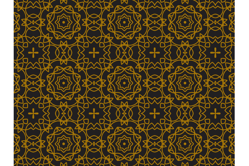 Pattern Gold Motive Shuriken By Silkymilky | TheHungryJPEG