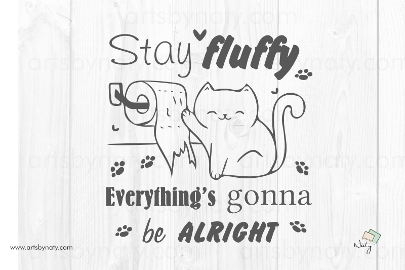 Funny Cat In The Bathroom Quote Svg Original Illustration By Artsbynaty Thehungryjpeg Com