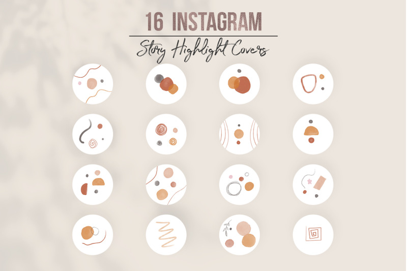 Hand Drawn Instagram Story Highlights By Millaly | TheHungryJPEG