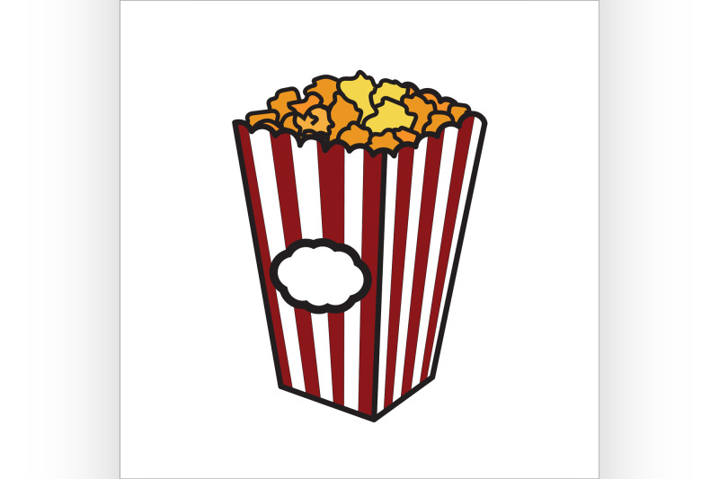 Color Sketch popcorn By Netkoff | TheHungryJPEG