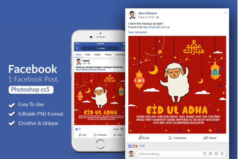 Download Facebook Page Mockup Psd Yellowimages