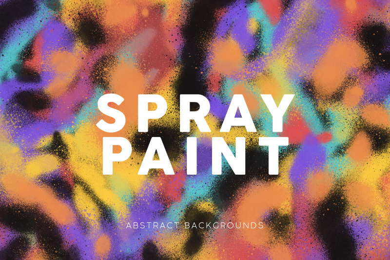 Spray Paint Abstract Backgrounds 2 By ArtistMef | TheHungryJPEG