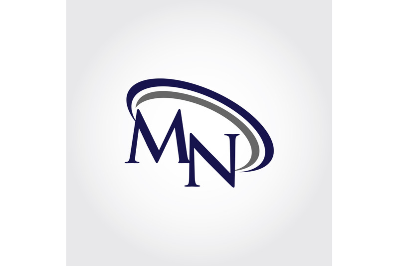 Monogram Mn Logo Design By Vectorseller Thehungryjpeg Com